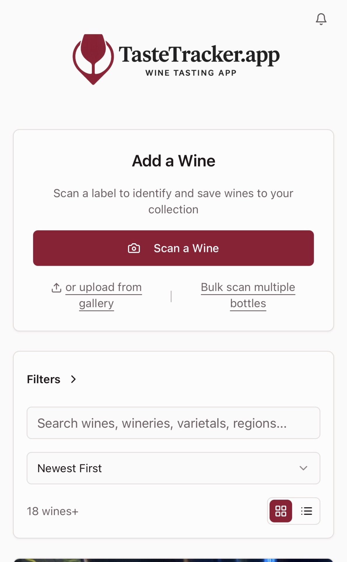 TasteTracker - Scan Any Wine, See Reviews, and Buy Online!